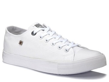 Całe białe trampki męskie Big Star AA174010 tenisówki tekstylne 44