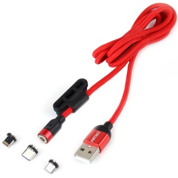 KABEL Lightning USB-C micro MAGNETYCZNE KOŃCÓWKI