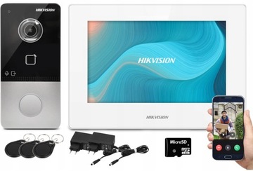 ВИДЕОТЕЛЕФОН Видеодомофон IP 7-дюймовый ЖК-дисплей Hikvision FHD