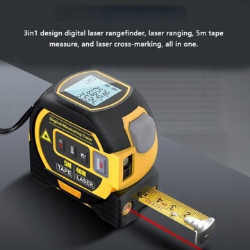 Лазерный дальномер 60 м Измерительная лента 5 м