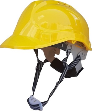 ЗАЩИТНЫЙ РАБОЧИЙ ШЛЕМ, ЖЕЛТЫЙ ШЛЕМ С РЕМЕННОЙ КОНСТРУКЦИЕЙ