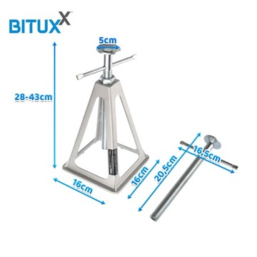 АЛЮМИНИЕВЫЕ ОПОРЫ ДЛЯ ПРИЦЕПА НАБОР 4 ШТ. 360 КГ