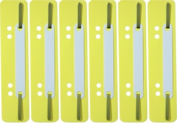 Wąsy skoroszytowe segregatora ŻÓŁTE Durable 25 x6
