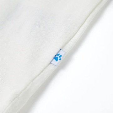 vidaXL Детская футболка с короткими рукавами, экрю 140