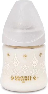BUTELKA NA MLEKO DO KARMIENIA 150ML OZDOBNA HAUTE COUTURE PREMIUM SUAVINEX
