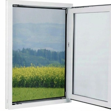 EASYMAXX MOSKITIERA OKIENNA 150x130CM CZARNA NA MAGNES MAGIC CLICK
