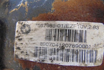 BMW X3 E83 3.0 D МОСТОВОЙ ДИФФЕР 7567985 2.93