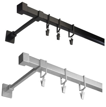 Karnisz kwadro metalowy pojedyńczy 250 cm