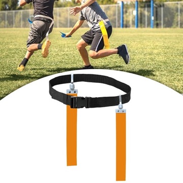 Ремень для футбола с флагом и воздушной пряжкой Ремень для регби с флагом, оранжевый