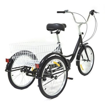 20-дюймовый взрослый велосипед для взрослых, черный