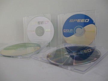 Pudełka CD x 1 SLIM na płyty bezbarwne 100 szt
