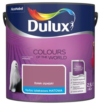 FARBA DULUX KOLORY ŚWIATA- fiołek alpejski, 2.5l