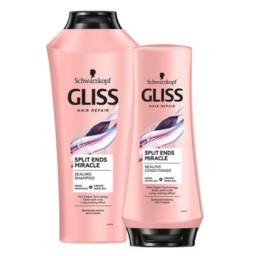 Gliss Split Ends Miracle Szampon do Włosów Odżywka