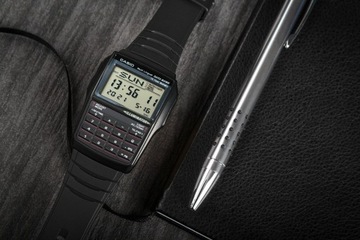 ЗНАЧИТЕЛЬНЫЕ ВИНТАЖНЫЕ МУЖСКИЕ ЧАСЫ CASIO БАНК ДАННЫХ DBC-32-1A + ПОДАРОЧНАЯ КОРОБКА