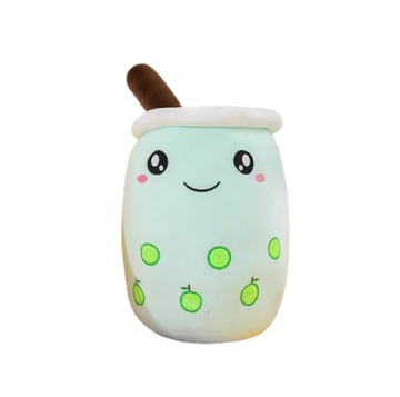 MASKOTKA PLUSZAK BUBBLE TEA ZIELONA ZABAWKA 35 cm