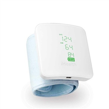 iHealth | Wrist Blood Pressure Monitor | BP7S | White | Blood pressure read