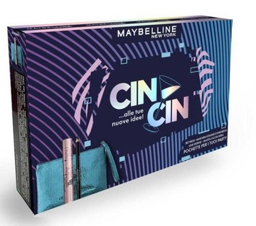 MAYBELLINE CIN CIN zestaw kosmetyczka + czarna kredka do oczu