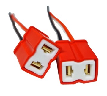 2X Gniazdo KOSTKA Oprawa Wtyczka Ceramiczna H7