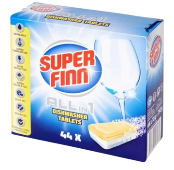 Tabletki do zmywarki all in one Super Finn 44 szt.