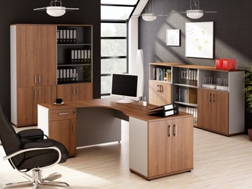 Письменный стол Camaro Walnut Серая офисная мебель 120x70