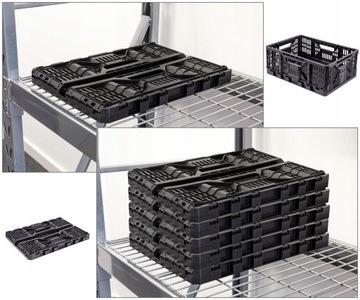 Складной пластиковый ящик STRONG 25л, корзина TACTIX