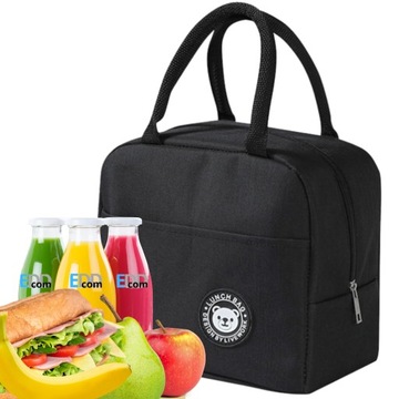 TORBA TERMICZNA ŚNIADANIOWA IZOLACYJNA NA JEDZENIE PIKNIK PLAŻĘ LUNCH BOX