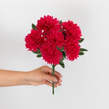 ИСКУССТВЕННЫЕ ЦВЕТЫ ХРИЗАНТЕМ большой БУКЕТ ИЗ 6 ИСКУССТВЕННЫХ ЦВЕТОВ ЦВЕТЫ С