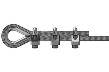 ТЕРЕВОЧНЫЙ ЗАЖИМ fi 10 ММ, ОЦИНКОВАННЫЙ ГРМ