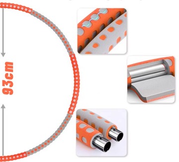 ТЯЖЕЛАЯ ПЕНА ХУЛА ХОП С ВЕСОМ, СКЛАДЫВАЮЩИМСЯ ДЛЯ ПОХУДЕНИЯ КОЛЕСО ДЛЯ ФИТНЕСА