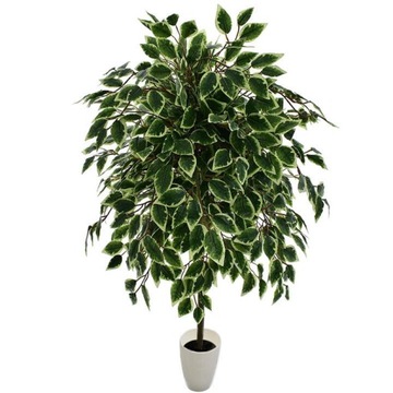 ИСКУССТВЕННЫЕ ДЕРЕВЬЯ ЦВЕТЫ ФИКУС БЕНДЖАМИНА ЦВЕТОЧНЫЙ ГОРШОК ДЛЯ ГОСТИНОЙ ИСКУССТВЕННЫЕ ЛИСТЬЯ 130