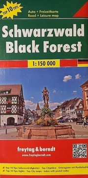 SCHWARZWALD SZWARCWALD NIEMCY MAPA 1:150 000 FB