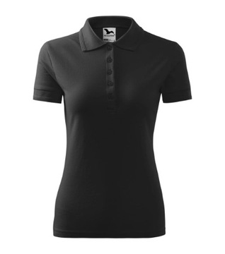 KOSZULKA polo DAMSKA PIQUE MALFINI 210 T-SHIRT antracytowa S