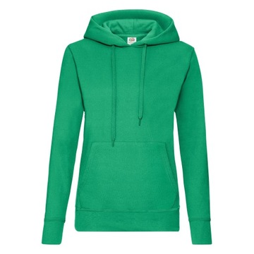FRUIT OF THE LOOM DAMSKA BLUZA z KAPTUREM Green M