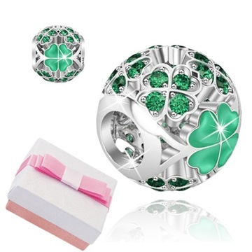 ZAWIESZKA CHARMS KONICZYNKA KORALIK BEADS SREBRO