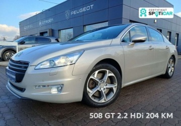 Peugeot 508 I Sedan 2.2 HDi FAP 204KM 2012 Peugeot 508 2.2 HDi 204 KM GT Automat krajowy, serwisowany w ASO 2.2