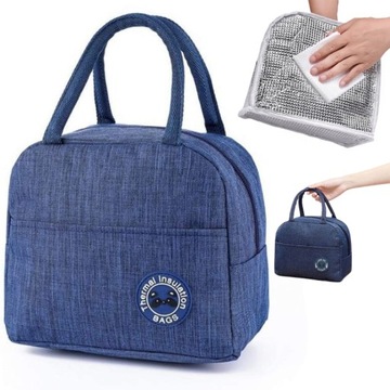 TORBA TERMICZNA NA JEDZENIE ŚNIADANIOWA LUNCH BOX PIKNIKOWA IZOLACYJNA