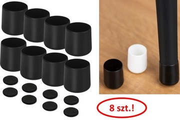 Nakładka nogi krzesła na rurę 18mm z FILCEM 8szt
