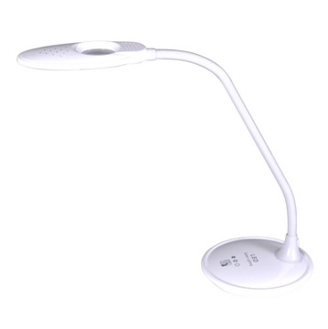 Lampka biurkowa LED z wbudowaną lupą K-BL1208 BIAŁ