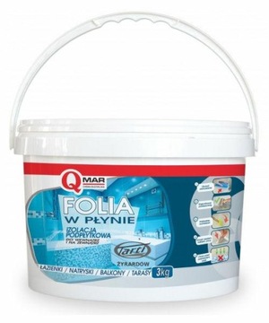 IZOLACJA POD DESKI TARASOWE FOLIA W PŁYNIE NA ZEWNĄTRZ BALKON 3KG
