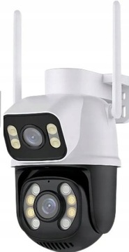 ZEWNĘTRZNA KAMERA 4K DWA OBIEKTYWY WIFI 8MPx/6 APLIKACJA DUO KAMERY