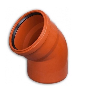 Kolano kanalizacyjne z uszczelką 30° 110 MM KACZMAREK
