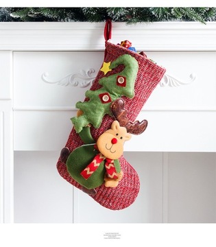 Ozdoby świąteczne Skarpety świąteczne Torebki na prezenty