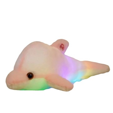 ŚWIECĄCY PLUSZOWY DELFIN PRZYTULANKA PREZENT 32CM