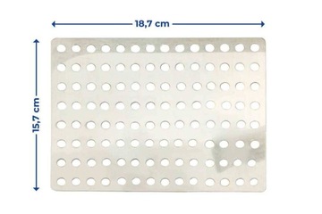 СЕРЕБРЯНАЯ ТАРЕЛКА ДЛЯ ЧИСТКИ 18x15см WENKO
