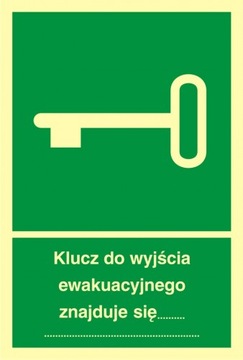 Klucz wyjścia ewakuacyjnego ... 15x22,2 płyta PCV