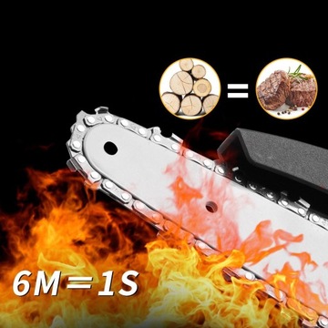 6-ДЮЙМОВАЯ АККУМУЛЯТОРНАЯ ЦЕПНАЯ ПИЛА САДОВАЯ ПИЛА 2 АККУМУЛЯТОРА МИНИ 6 м/С