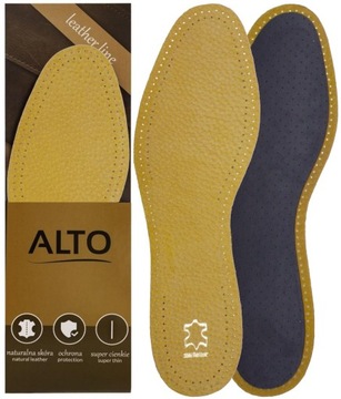 SKÓRZANE WKŁADKI DO BUTÓW PRZECIWPOTNE SKÓRA 46