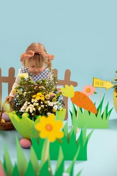 Декорации в виде пасхального кролика, украшения из топперов