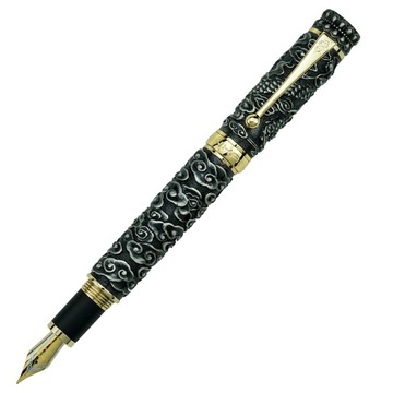 Luxury Jinhao Full Metal Fountain Pen with Clip Golden/Gray Dragon Heavy