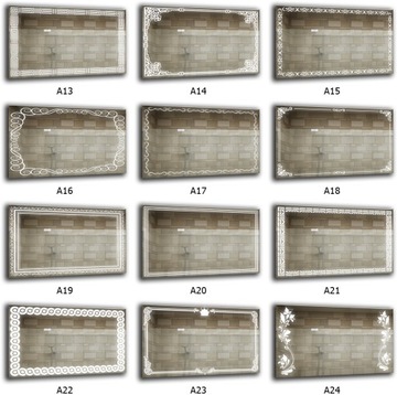 Светодиодное зеркало 100х80 см.